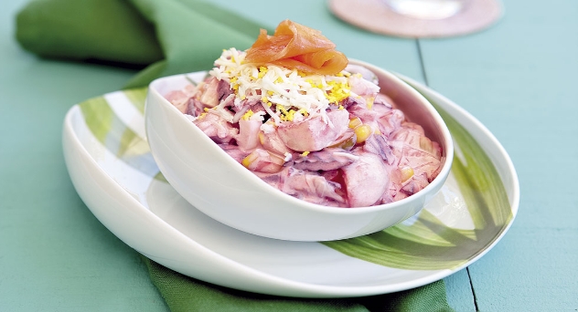 Ensaladilla con salmón ahumado