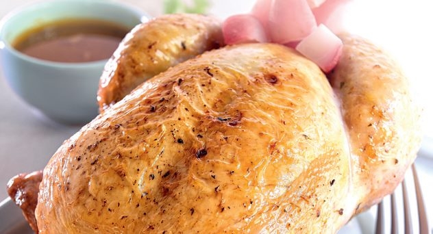 Pollo de corral con salsa de cítricos