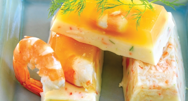 Lingotes de cangrejo y langostino