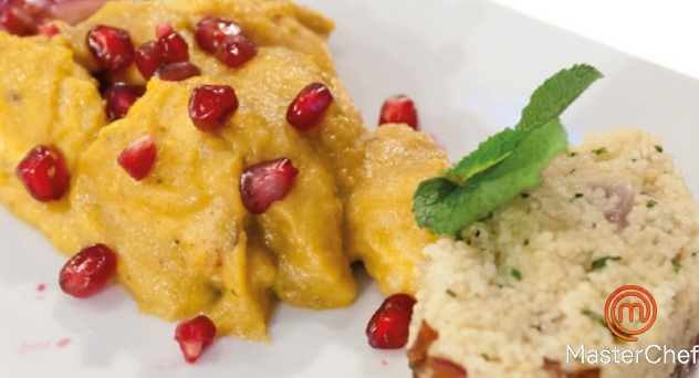 MasterChef 4: Pollo marroquí con cuscús de hierbabuena