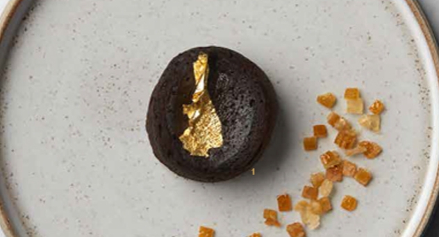 ‘Fondant’ de chocolate a la naranja