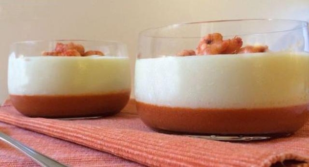 Vichyssoise con crema de gambas