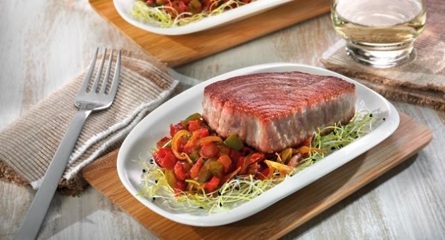 Atún con verduras