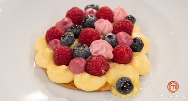 MasterChef 6: Tartaleta de crema pastelera y mousse de frutos rojos