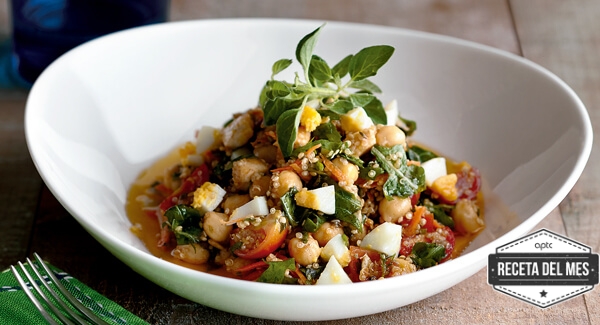 Ensalada de garbanzos con quinoa