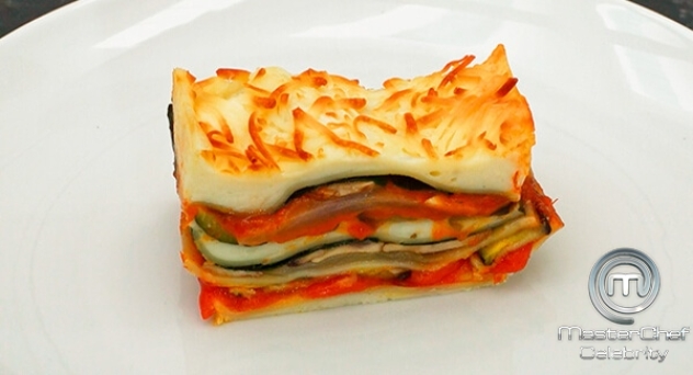 MasterChef Celebrity 3: Lasagna de verduras gratinada