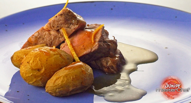 MasterChef Junior 6: Solomillo de cerdo a la naranja con patatitas asadas al romero
