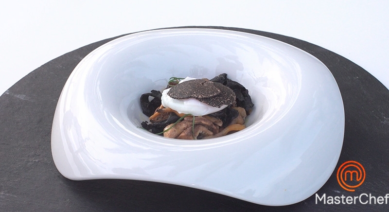 MasterChef 7: Huevos poché con setas de temporada y trufa