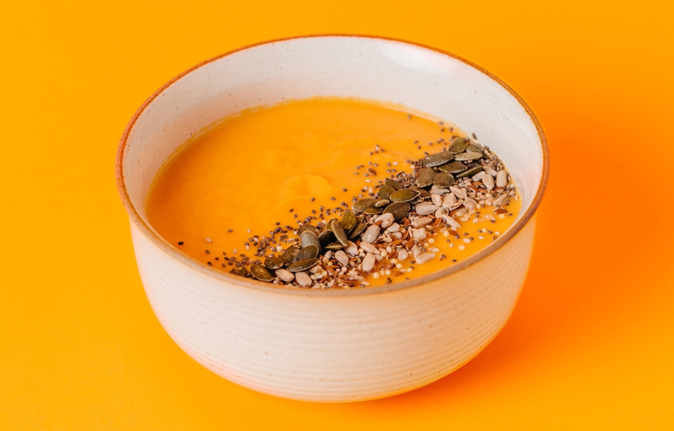 Crema de calabaza y zanahoria