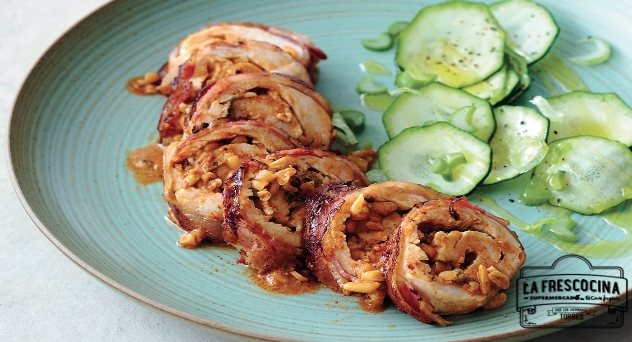 Pechuga de pavo rellena