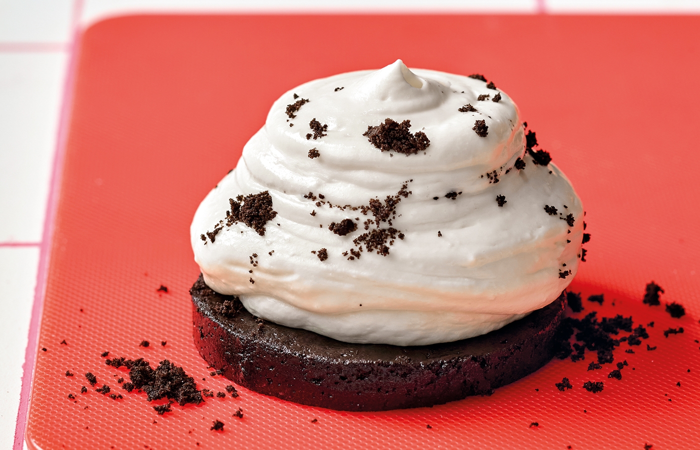 Crema de chocolate y galletas