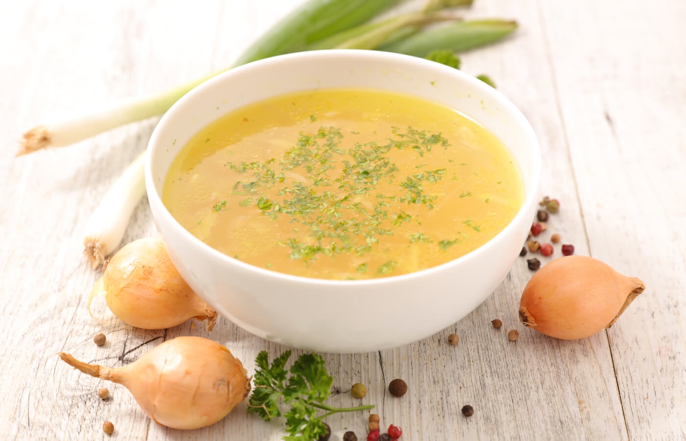 Sopa antiinflamatoria y digestiva