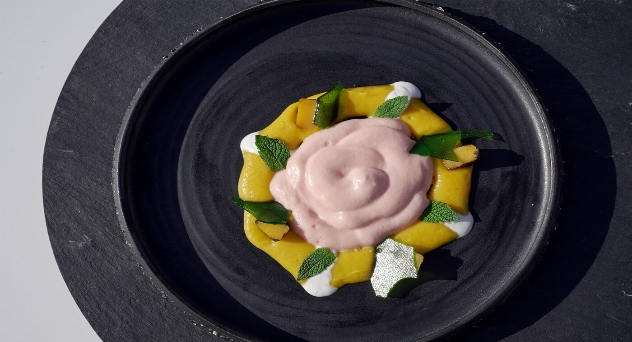 Receta MasterChef Celebrity 7: Calabaza asada, espuma de naranja y pipas de calabaza