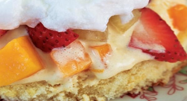Tartita de frutas con merengue