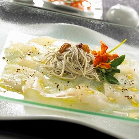 Carpaccio de bacalao